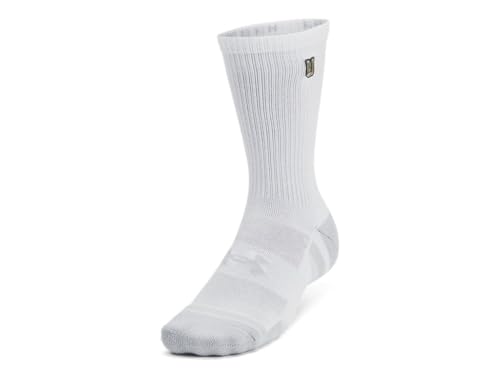 Under Armour Unisex Performance Tech Crew Socks 3-Pack - Sweat-Wicking Accessories MD