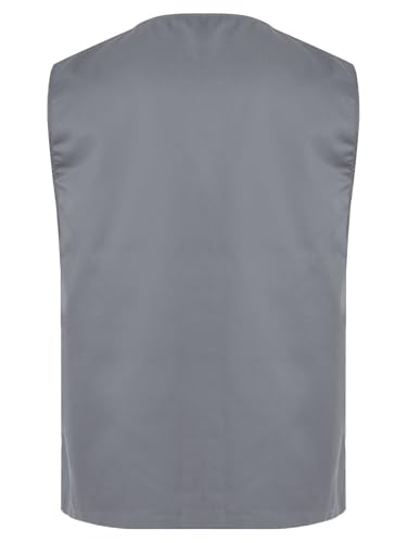 TTAO Kids Boys Girls Volunteer Activity Vest Button Irregular Hem Waistcoat Waiter Bartender Uniforms2