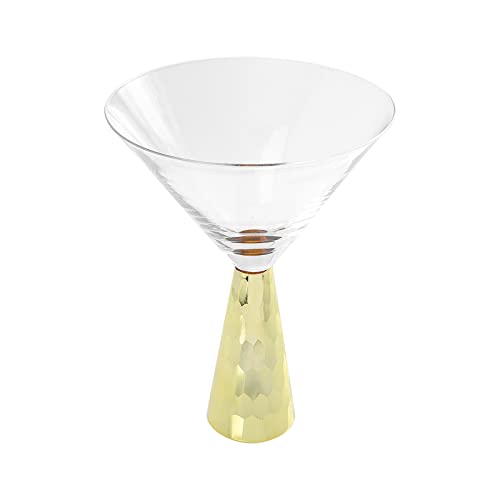 Verre à cocktail polyvalent doré coupé à vin de table