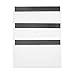 Juvale Grocery Shopping List Pad & Magnetic Notepad - 3-Pack, 7.5 x 9.5 in Brown & Gray - Fridge Magnet Grocery List & Weekly Meal Planner Notepads