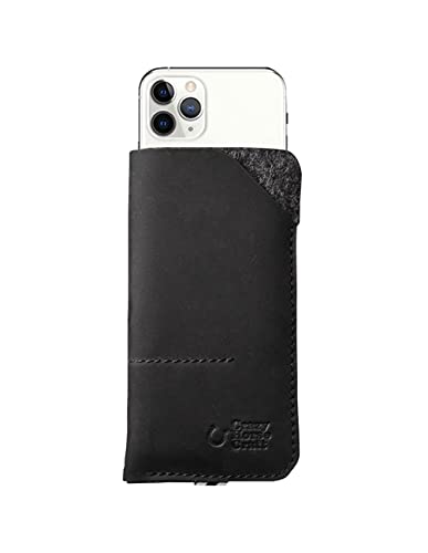 Crazy Horse Craft �u�����h iPhone 11 Pro XS X �P�[�X �J�o�[ �X���[�u �|�[�` �X�}�z �{�v �E�[�� �u���b�N �� �J�[�{���u���b�N iPhone11Pro iPhoneXS iPhoneX PCLW-iph11Pro