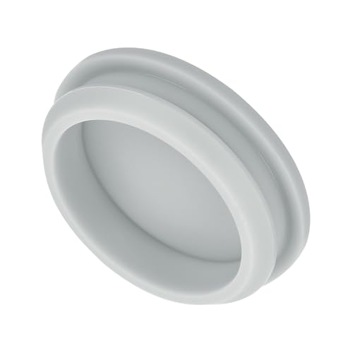 Image of MECCANIXITY 1pcs Silicone Snap in Locking Hole Plugs,42.6mm /1.7 Inch Mounting Diameter Narrow Groove Width 5mm Panel Seal Cover Round for Kitchen Bulkheads Waterproof Sealing Plugs Grey