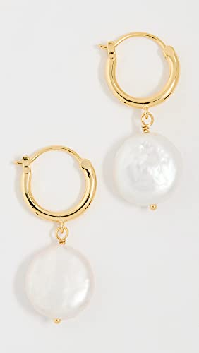 Gorjana Women's Reese Pearl Huggies2