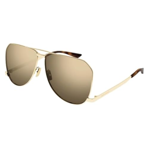 SAINT LAURENT SL 690 Dust Gafas, Gold-Gold-Brown, 61 para Hombre