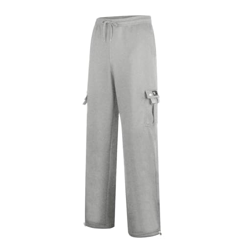 Men's Wide Leg Sweatpants Cargo Baggy Hiking Loose Jogger Casual Pants with Multi Pockets, S-5XL2