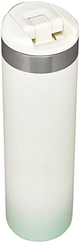 Image of Stanley AeroLight Transit Bottle 20 oz Locking Drink Through Lid Leak Resistant Water Bottle or Coffee Travel Mug Lightweight Insulated Stainless Steel BPA-Free Cream