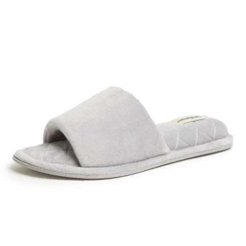 Image of Dearfoams womens Slipper Memory Foam Summer House Shoe Beatrice Terry Slide