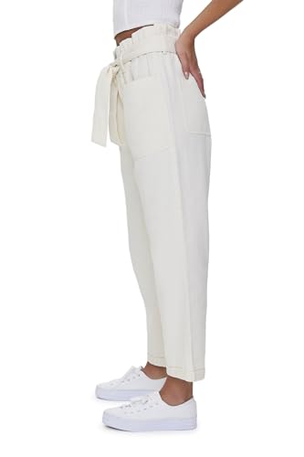 Forever 21 Women's Paperbag Ankle Pants3