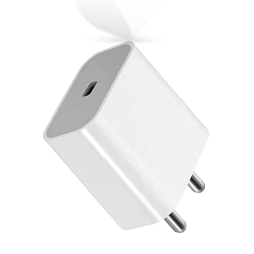 Image of Lynacz Fast Charger 20 Watt Compatible for iPhone 13,12,11,X Series Phone13 /13 Pro /12 /12 Mini /12 Pro Max,11 Pro Max, I Pad 2020,| Original Fast Charger with Cable for iPhone |Without Box, Multicolour