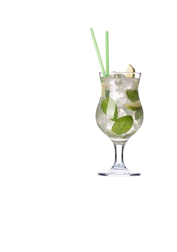 Compostable Biodegradable Straws, Paper Wrapped: Made in USA: (500ct Green Jumbo, 7.75