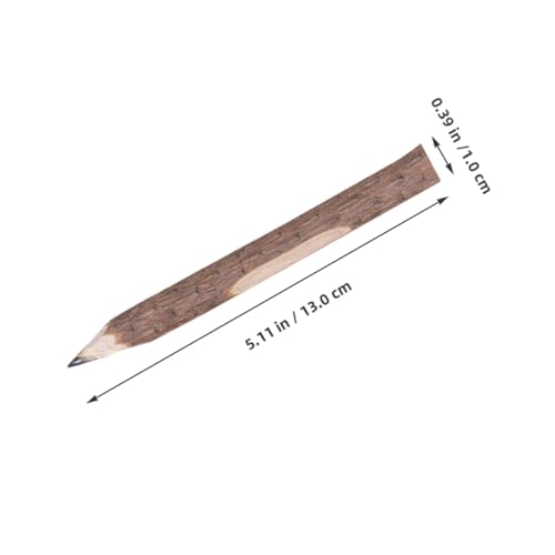 Lápices de madera natural UPKOCH 10 piezas 13 cm miniatura 2