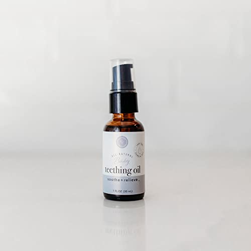 rowe casa organics baby teething oil natural baby teething relief with chamomile and copaiba naturally relieving and soothing to help ease discomfort 1 fl oz