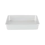 Met Lux 10 x 10 x 2 Inch Straight-Sided Baking Tin, 1 Square Cake Pan - Oven-Ready, Freezable, Anodized Aluminum Baking Sheet Cake Pan, Greaseproof, For Baking Cake And Brownie - Restaurantware