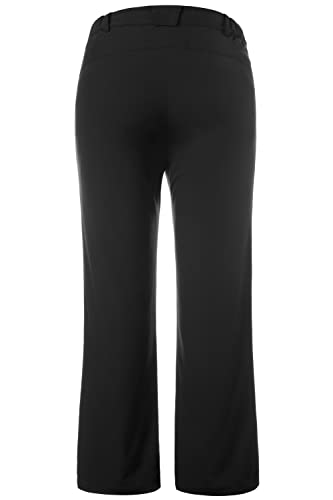 Ulla Popken Damen Thermohose leicht Schneehose, Schwarz (Schwarz 10), 44