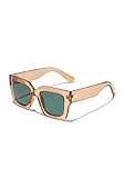 Kalk - Gafas de Sol Audrey Trans Amber/Green Cómodas, Prácticas y a la Moda para Mujer