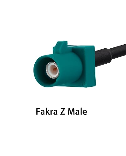 Fakra Z Male to Dual Female Splitter Coax Cable 12in/30cm Fakra Z Splitter Coaxial Cable RG174 V-Type for Car Stereo GPS Navigation