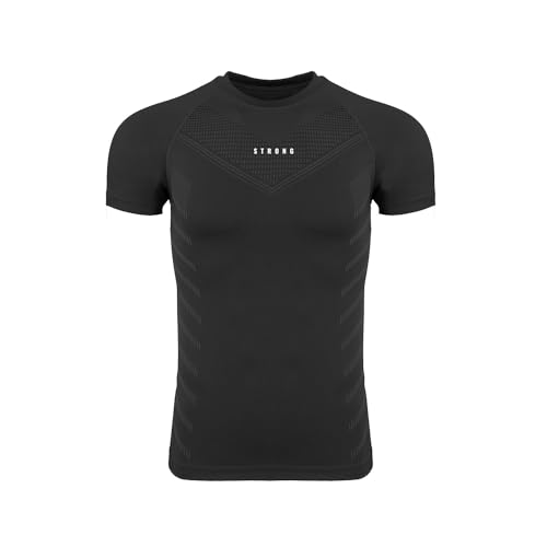 Men's Compression Shirt - Short Sleeve Elastic T-Shirt Gym Workout Tops2