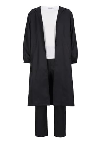 DAZCOS Anime Jinwoo Sung Cosplay Costume Full Set Coat and Pants Men US Size Black Casual Uniform for Halloween Party (X-Large)