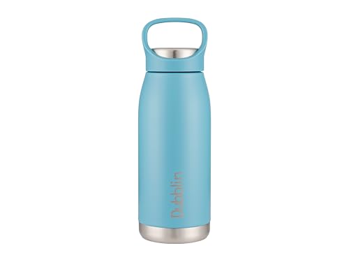 Image of Dublin Hiker 500 ML Stainless Steel Water Bottle, Vacuum Insulated Sports Bottle with Flip Lid, Leakproof Travel Flask (Blue)