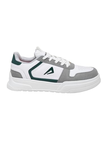 Image of Impakto Studio Flex Mens Sneakers | Lightweight Streetwear Style Casual Shoes for Travel & College | Cushioned Insole | Low Top Shoes & Wide Toe | Slip Resistance Outsole for Firm Grip Green