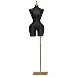 Hauteur réglable : Ce mannequin femme est réglable de 200 à 240 cm (78,74 à 94,49 pouces). La hauteur du modèle peut être ajustée à volonté en tournant le bouton situé en bas.
