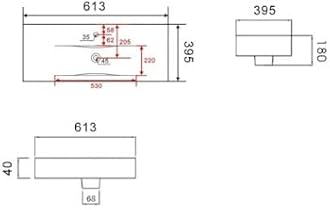 BAYSTONE® Fluted 600mm Bathroom Vanity Unit Ceramic Wash Sink, Cloakroom Storage Furniture Under Basin Cabinet Floorstanding Cupboard, Matt Grey