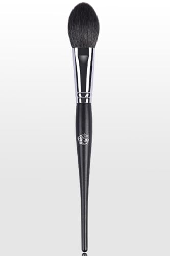 ENERGY Blush Brush for Cheeks Professional Makeup Brush for Blush, Contouring, Highlighting Fluffy flat Powder Brush Goat Hair Brass Ferrule Wood Handle Face Brush M301