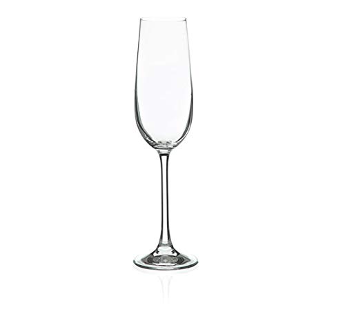 Taca Champagne Prestige Rona Vidro 210ml Rona Multicor