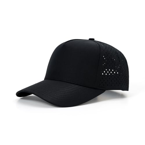 Image of Men Quick Dry Water Resistant Mesh Snapback Baseball Cap Adjustable Hat 22 inch-23.6 inch(56-60cm) for Golf Running Workout
