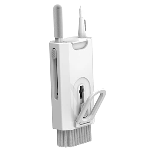 Yardenfun Cleaning Pen Headphone Cleaner Earphone Cleaning Kit Multifunctional Cleaning Kit Headsets Headset Phone Earpiece for Cell Phone Multi Functional Cleaning Brush Abs White