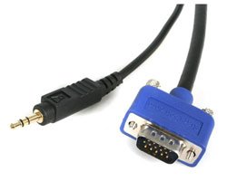 212 Main 6 ft Coax SVGA Monitor Cable with Built-in Audio