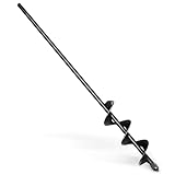 SYITCUN Auger Drill Bit for Planting 1.6'x16.5', Post Hole Auger for Planting Bulbs, Easy Post Hole Digger with Drill for 3/8”Hex Drive Drill