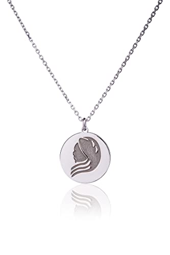 Sakrami Collana da Donna in Argento 925 con Segno Zodiacale Perso...