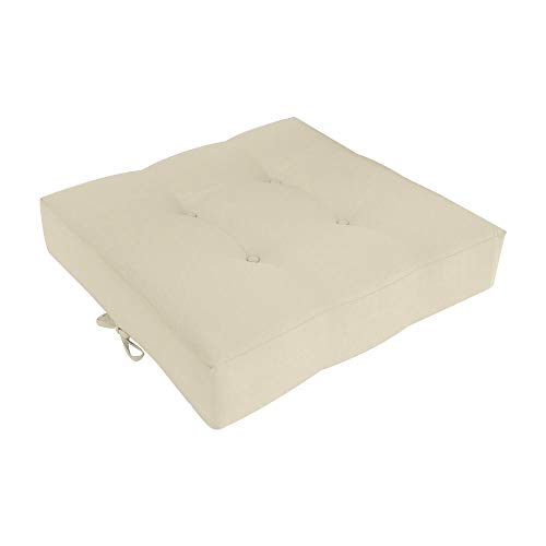 Prolinemax Knife Edge w/Buttons Ottoman Cushion Chair Seat in/Outdoor 24 x 24 x 5 -AD006