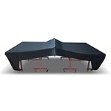 Ping Pong Table Cover, Heavy Duty Outdoor/Indoor Table Tennis Table Cover, All Weather Resistant, Outdoor Water-Resistant Sunscreen, Fits Universal 9x5 FT Folding & Flat Tables
