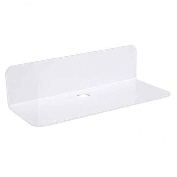 UJEAVETTE Damage-Free Acrylic Floating Wall Rack for Smart Speaker Video 4pcs White-image-17