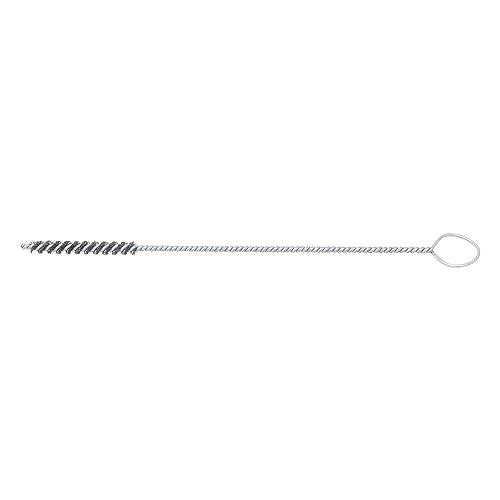 Image of Brush Research 84 Spiral Twist Brush, Stainless Steel 302, Single Stem, 1 /4 inch Diameter, 0.004 inch Wire Diameter, 6 inch Shank Length, 8 inch Length, Hand Brush (Pack of 3)