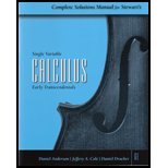 Complete Solutions Manual Single Variable Calculus Early Transcendentals 6E