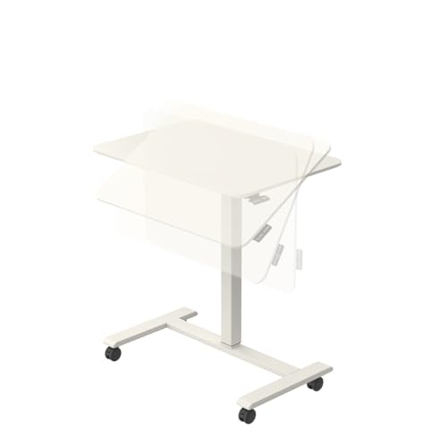 Image of TopJob ANYDESK FOLD Mobile Standing Desk, Portable with Lockable Wheels, Foldable Stand Desk, Rolling Computer Workstations, Used for Home, Couch Side Table, Bedside Table in Bed Room Kitchen