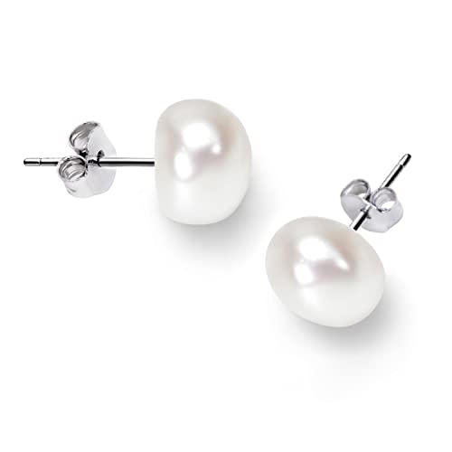 Freshwater Real Pearl Stud Earrings Quality Pearl Earrings for Women