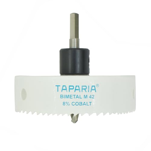 Image of Taparia Bimetal Mini Hole Saw HSM 89 - Precision Cutting Tool, High -Speed Steel Teeth for Wood, Metal & Plastic
