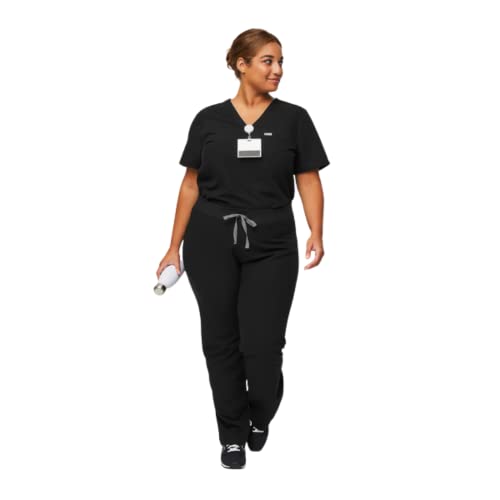 Figs Livingston Basic Scrub Pants For Women – Black, M #TOP6