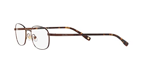 Image of Brooks Brothers Mens BB 363 Oval Prescription Eyewear Frames, Satin Dark Brown /Demo Lens, 50 mm