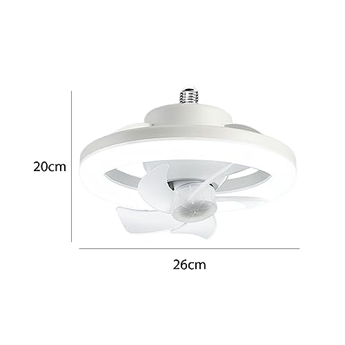 Ventilateur électrique E27 anti-chaleur à 3 vitesses avec éclairage dimmable - 5