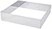 Anelli quadrati in acciaio inox De Buyer 3906.20 4.5 cm di altezza