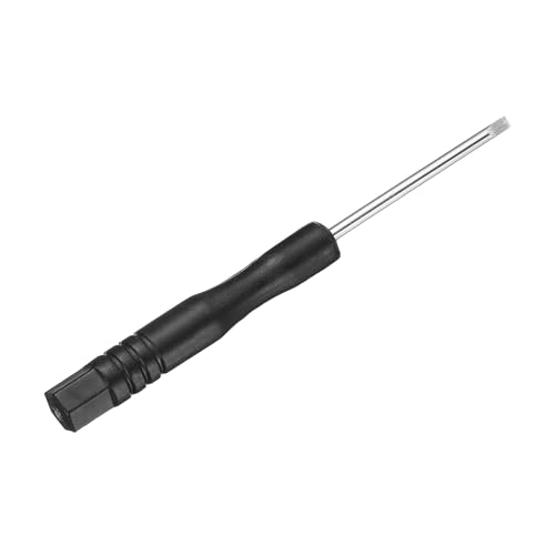 sourcing map Mini Slotted Screwdriver 2.0mm 82mm Length Micro Precision Flat Head Screwdriver with Non-Slip Handle for Watch Eyeglasses Cellphone Electronics Small Appliances Repair