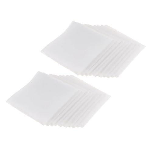 Mouchoirs en pur coton lavables et réutilisables, lot de 20 mouchoirs blancs tissu mixte