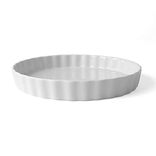 Holst Porzellan to 173/Tarlet and Tart Mould 25 cm Round Flan Dish, White, 25 x 25 x 3.7 cm Holst Porzellan to 173/Tarlet and Tart Mould 25 cm Round Flan Dish, White, 25 x 25 x 3.7 cm