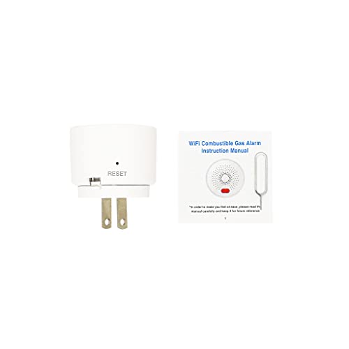 Smarter Living– Smart Wifi Gas Detector (Natural Gas, Propane, And Other Flammable Gases), Loud 70Db Alarm, Phone Notifications, No Hub Required, Reliable Sensor, Modern White Status Led #TOP5