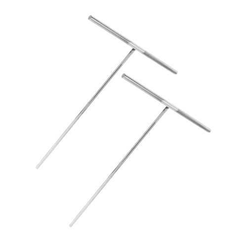 IMIKEYA 2pcs Professional Pancake Crepe Spreader Steel Crepe Distributor Comfort Grip Handle for Evenly Spreading Batter for Baking